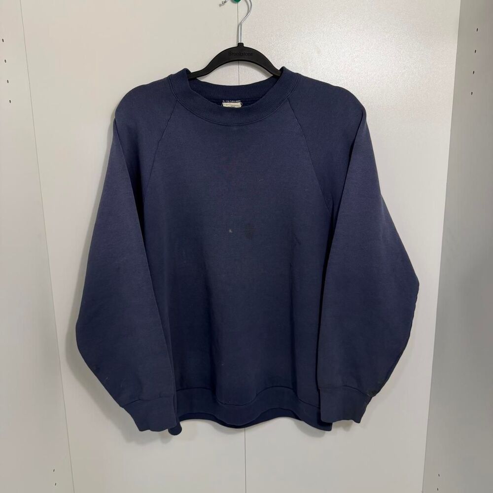 Fruit-of-the-loom Men's Navy and Blue Sweatshirt
